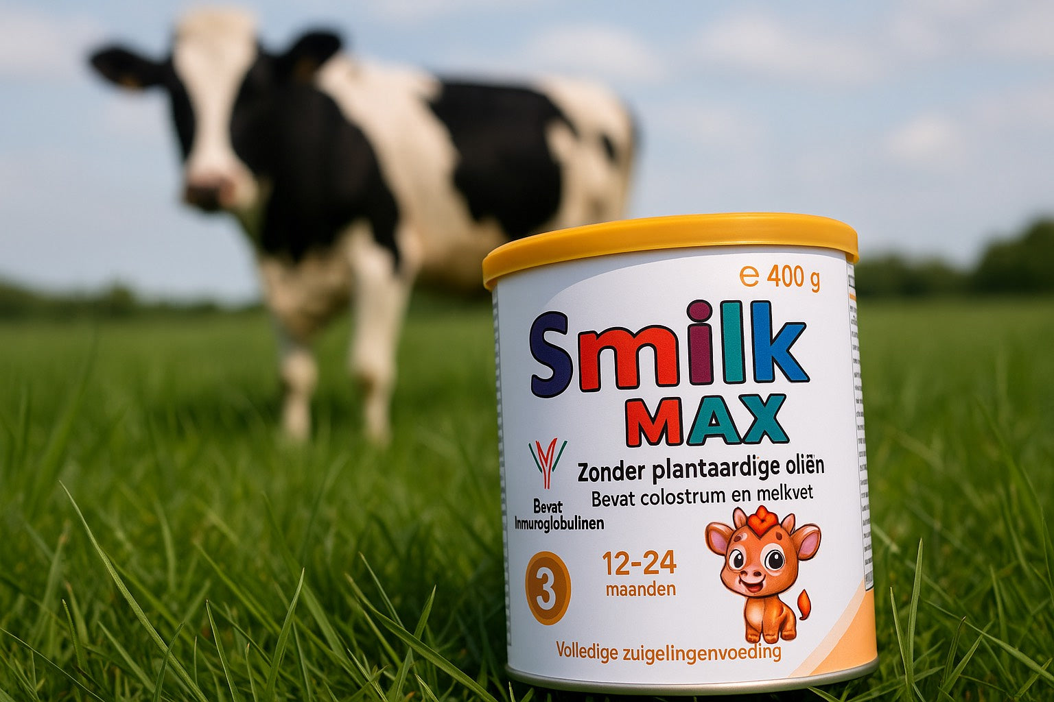 Smilk max 3 in Weiland met koe